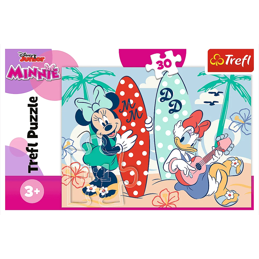 Trefl - Puzzle Minnie Mouse, Colorful Minnie 30 Pcs 18302