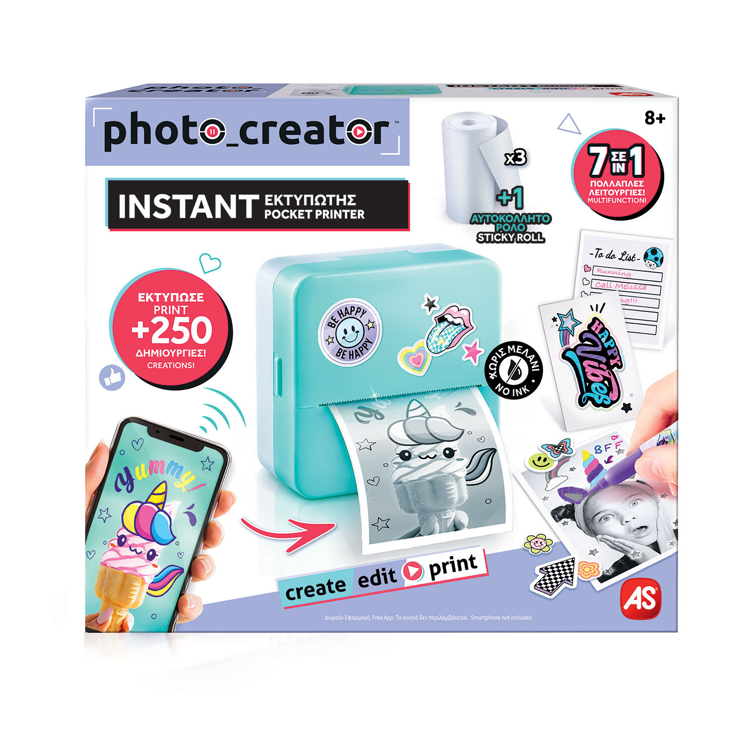 AS - Photo Creator Instant Φορητός Εκτυπωτής 1863-70607