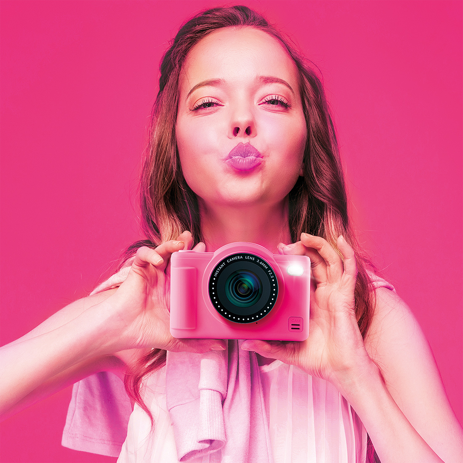 AS - Photo Creator Ψηφιακή Φωτογραφική Μηχανή Digital Camera Ρόζ 1863-70631