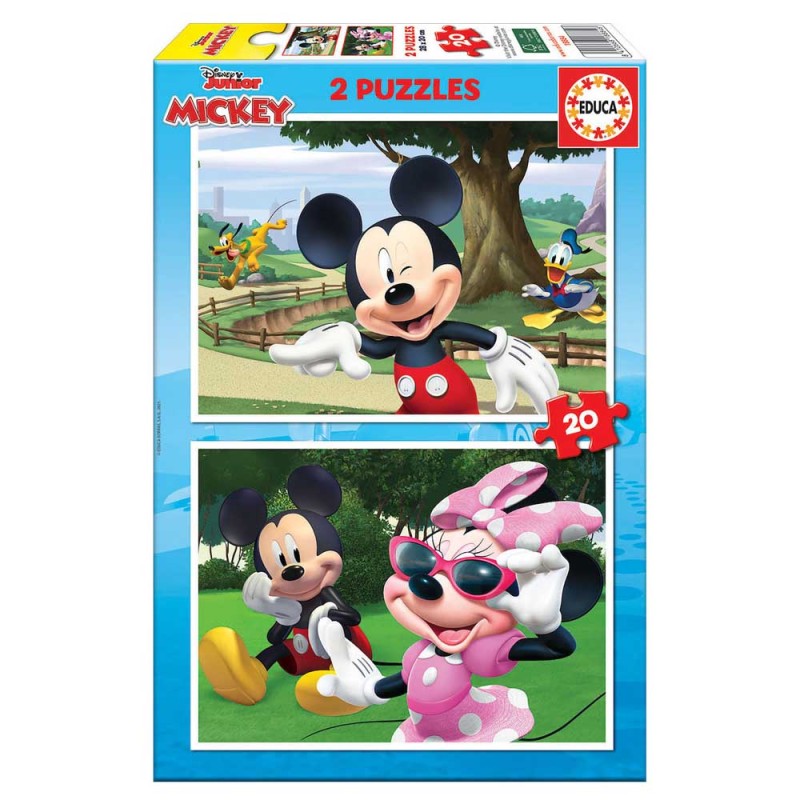 Educa - 2 In 1 Puzzle Mickey 20/20 Pcs 18884