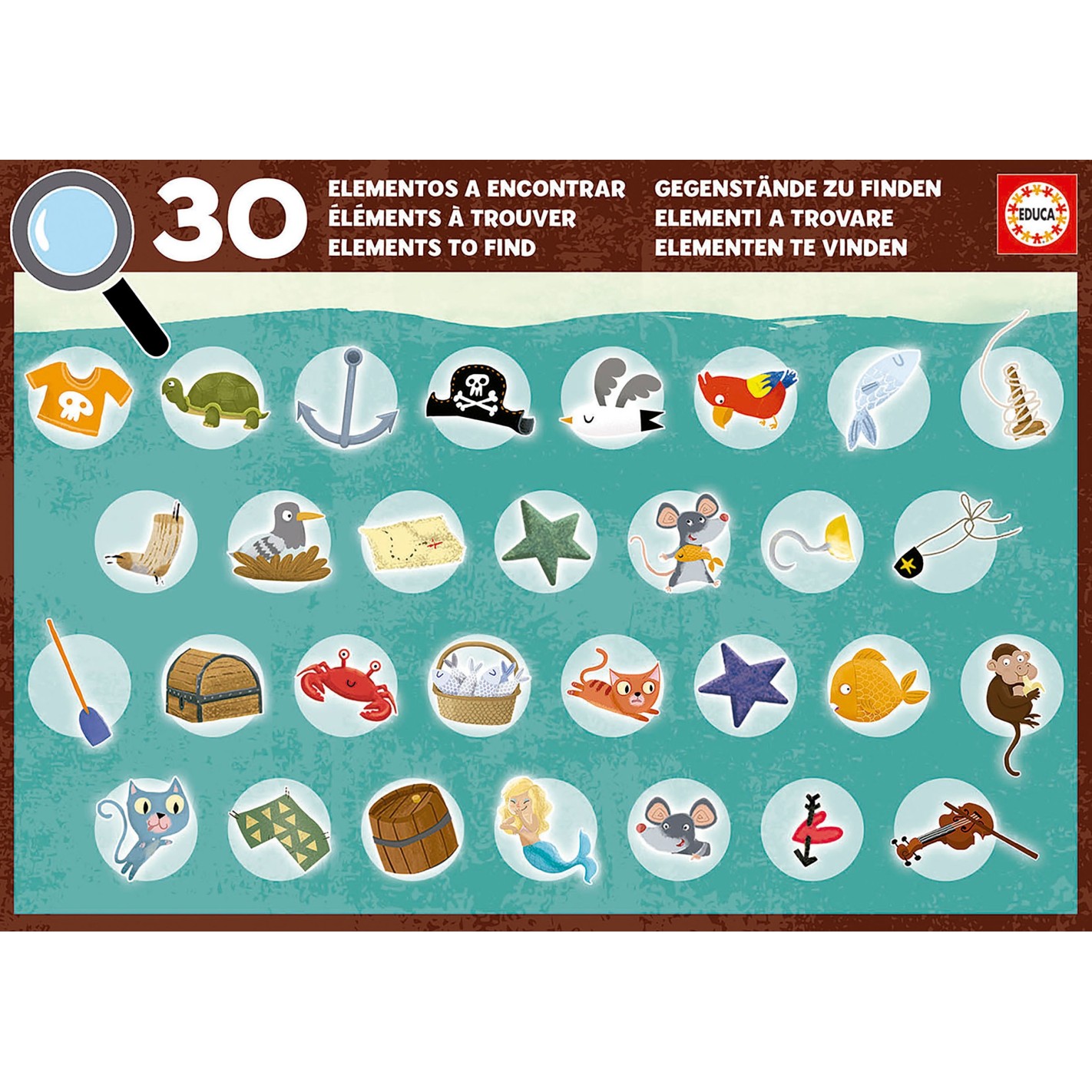 Educa - Puzzle, Pirates´ Boat "Detectives 50 Pcs 18896