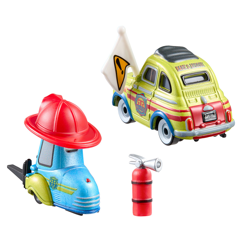 Mattel Cars - Radiator Springs Race & Rescue , Guido & Luigi JMX75 (JMX72)