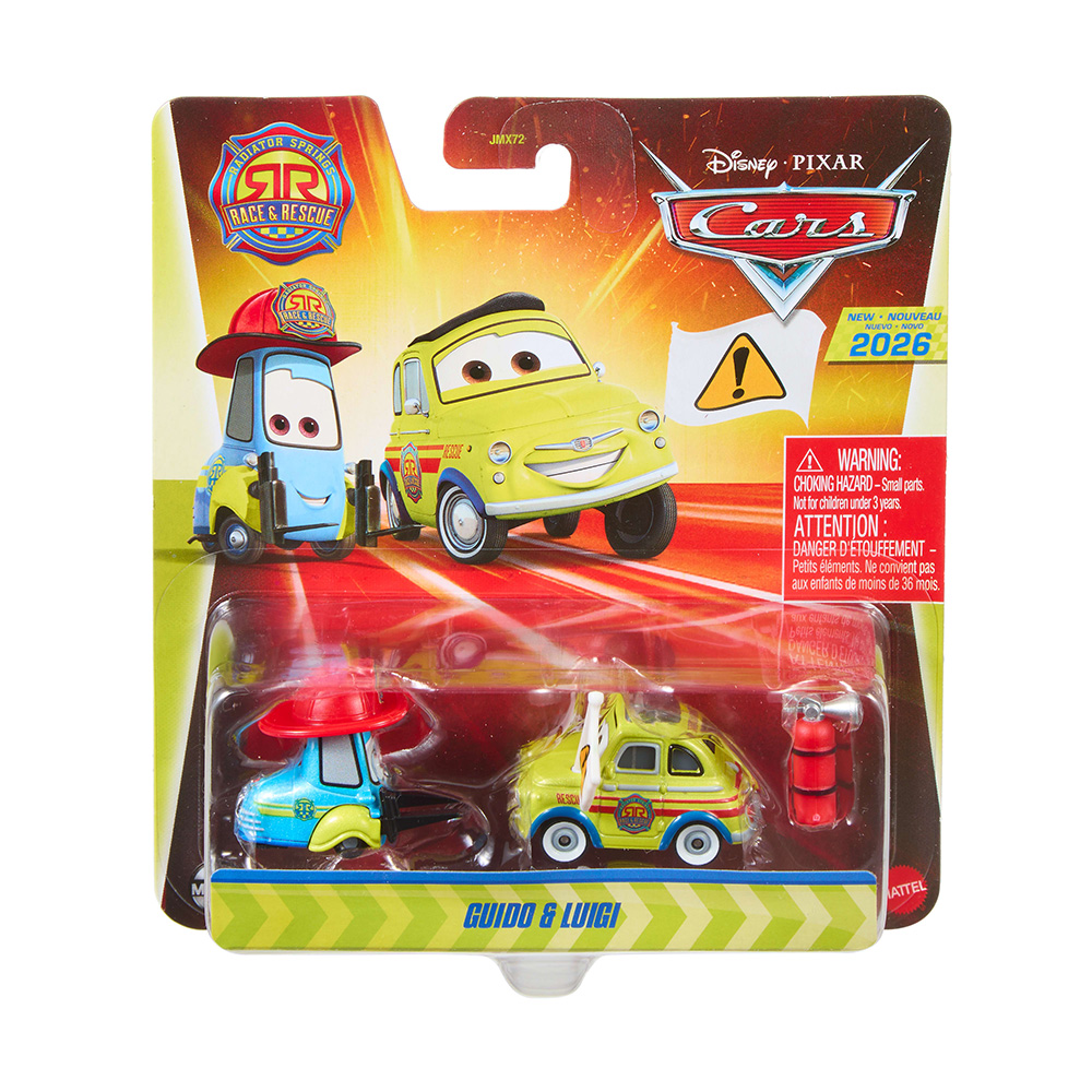 Mattel Cars - Radiator Springs Race & Rescue , Guido & Luigi JMX75 (JMX72)