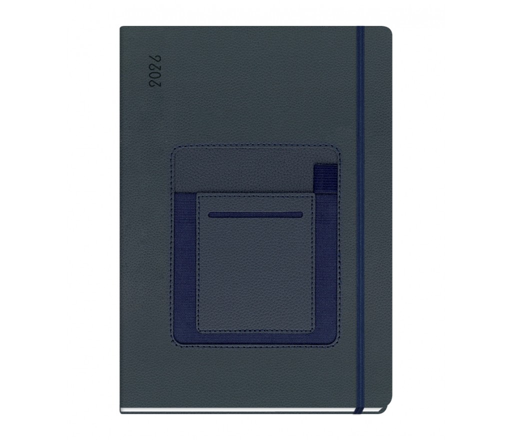 The Writing Fields - Ημερήσιο Ημερολόγιο Penholder Plus 2026, Blue 17x25 20.00632