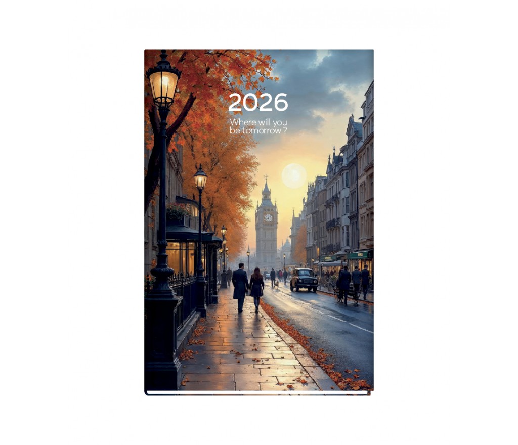 The Writing Fields - Ημερήσιο Ημερολόγιο Around The World 2026, London 14x21 20.11153