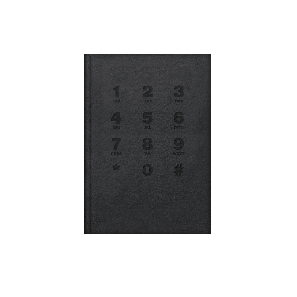 The Writing Fields - Τηλεφωνικό Ευρετήριο Πυρογραφικό 17x25, Black 20.71002