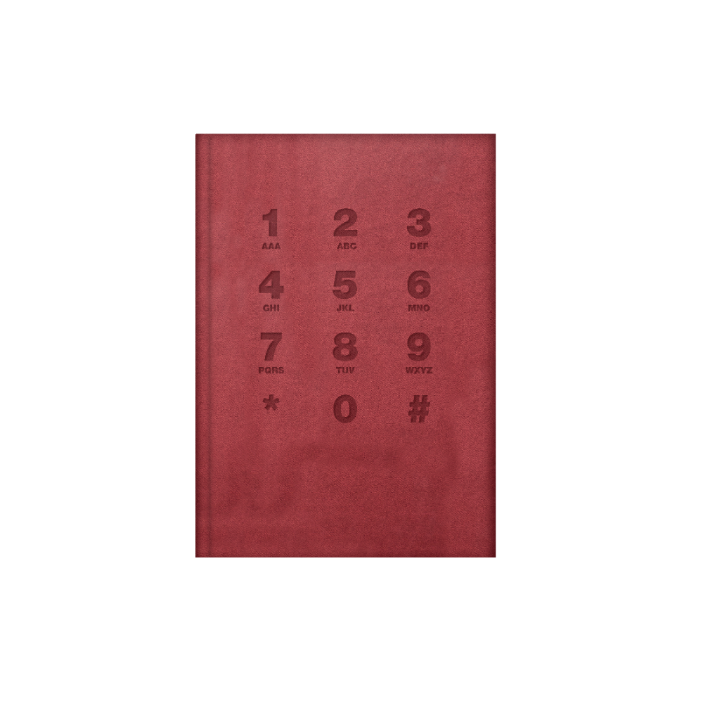 The Writing Fields - Τηλεφωνικό Ευρετήριο Πυρογραφικό 14x21, Bordeaux 20.71003