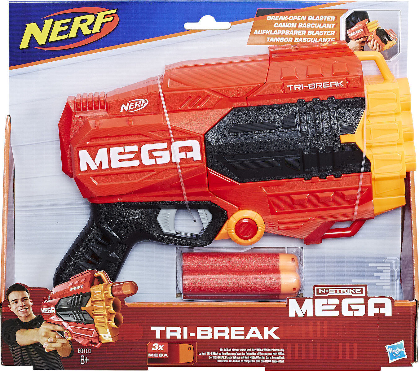 Hasbro Nerf - N-Strike Mega Tri-Break E0103