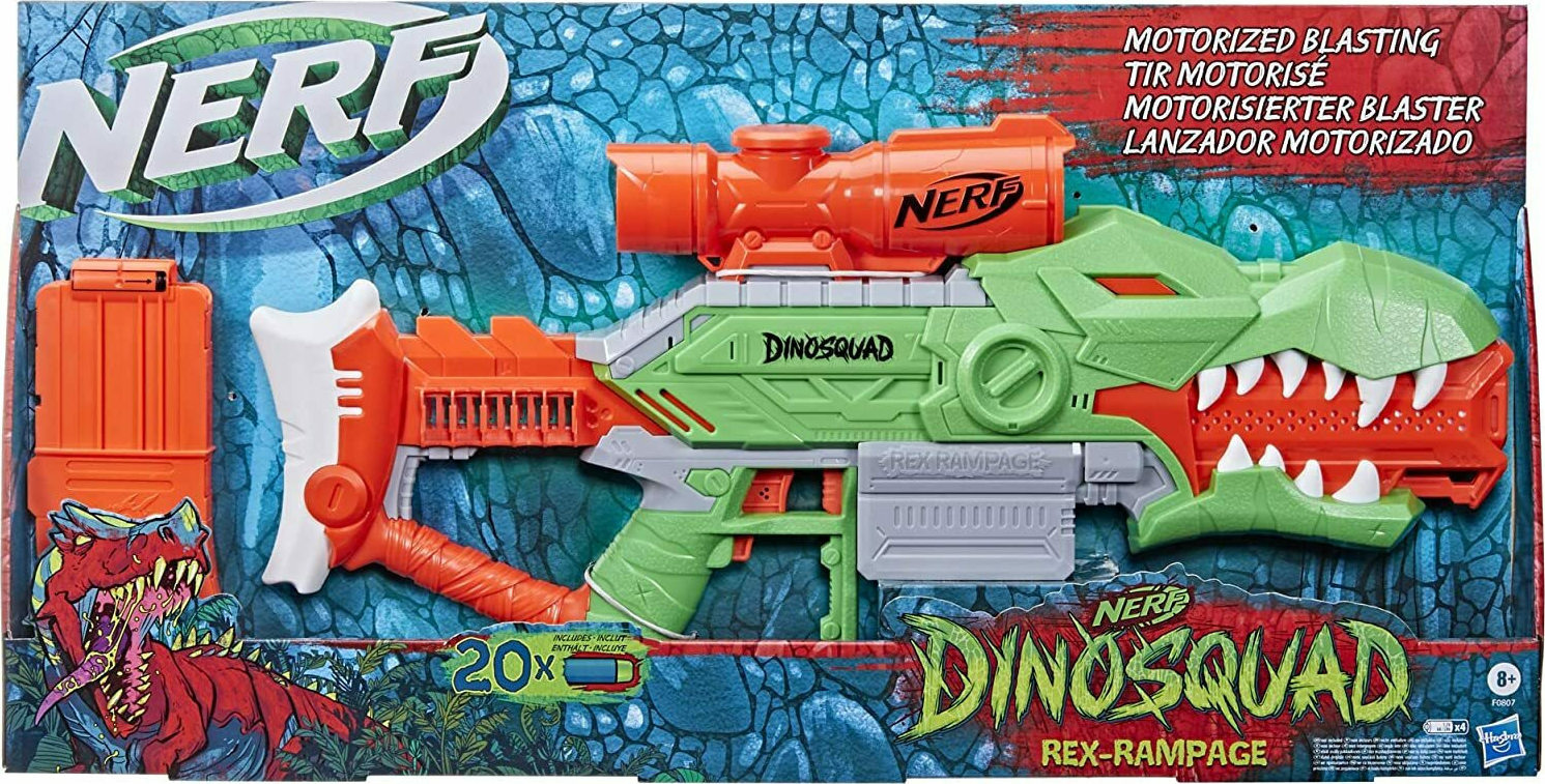 Hasbro Nerf - Dinosquad Rex-Rampage Motorized Blaster F0807