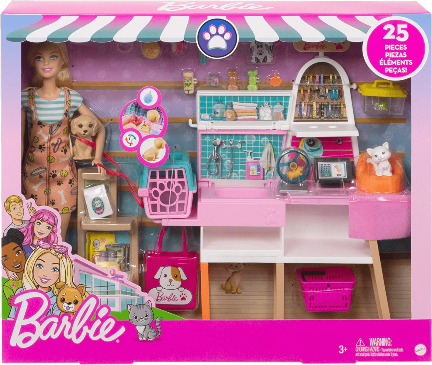 Mattel Barbie - Μαγαζί Για Κατοικίδια GRG90
