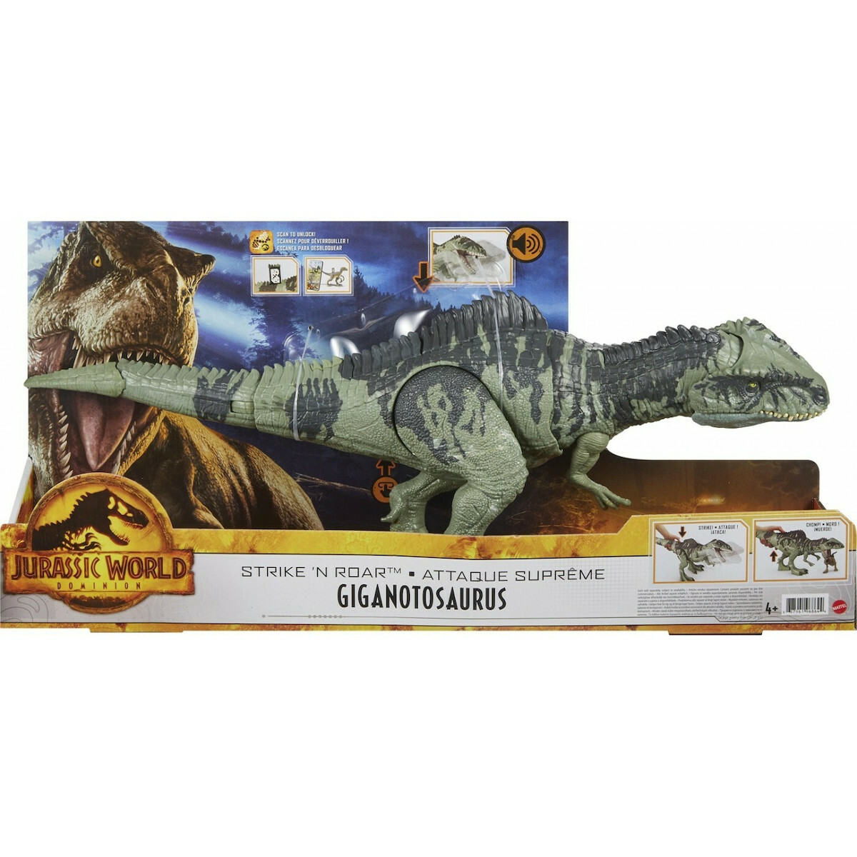 Mattel Jurassic World - Dominion, Strike N' Roar Giantantosaurus GYC94