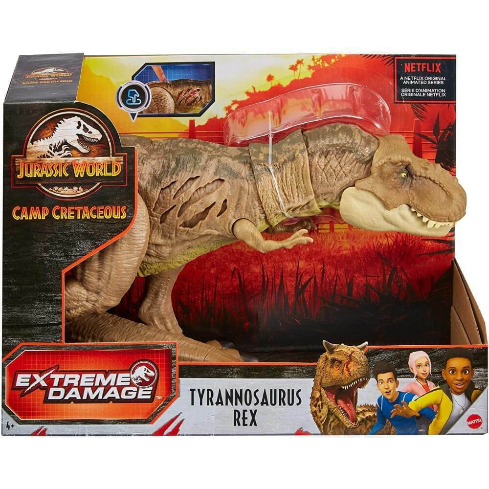 Mattel Jurassic World - Extreme Damage, Tyrannosaurus Rex HGC19