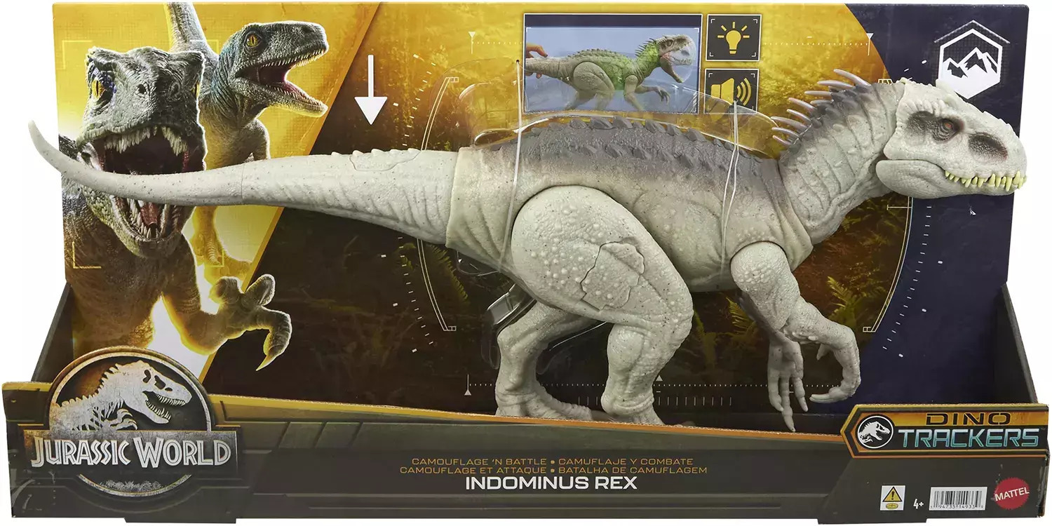 Mattel Jurassic World - Indominus Rex , Φιγούρα Δράσης Με Φώτα, Ήχο Και Κίνηση HNT63