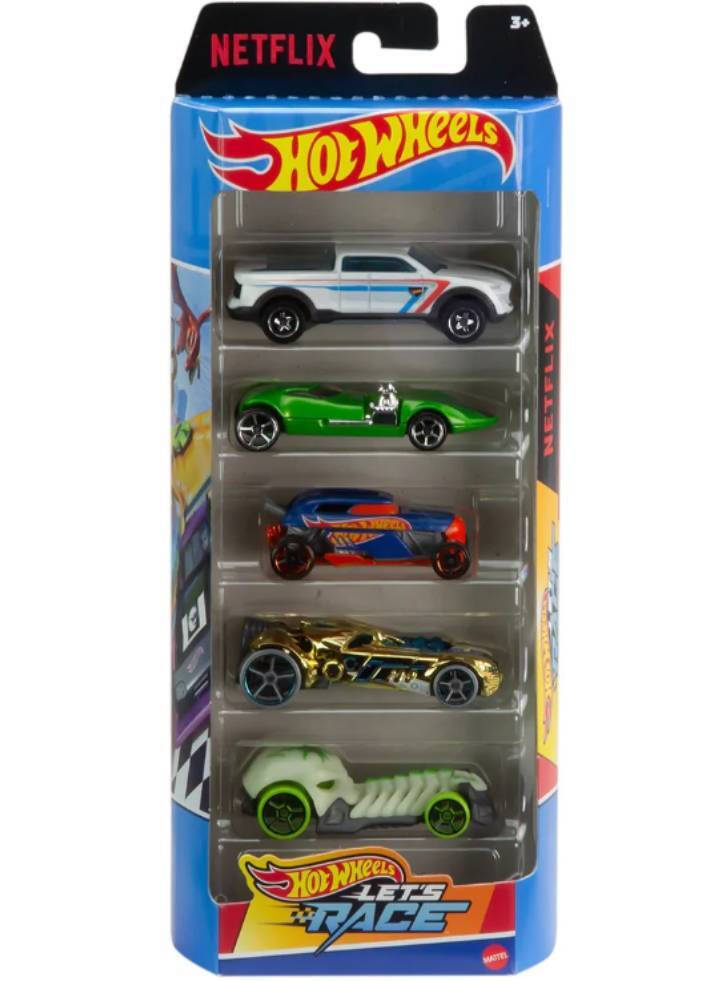 Mattel Hot Wheels – Αυτοκινητάκια 1:64 Σετ Των 5, HW Lets Race HTV42 (01806)