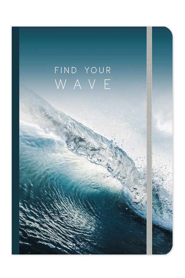 Adbook - Σημειωματάριο Senti 17x25cm, Find Your Wave SM-3123-B