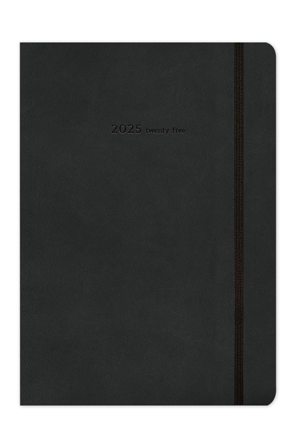 Adbook - Ημερήσιο Ημερολόγιο Handy 2025, Black 17x25 HM-9223-19