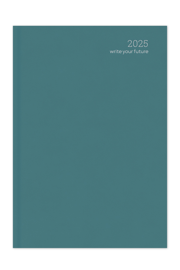 Adbook - Ημερήσιο Ημερολόγιο Simple Velvet Edition 2025, Cadet Blue 17x25 HM-1013-22
