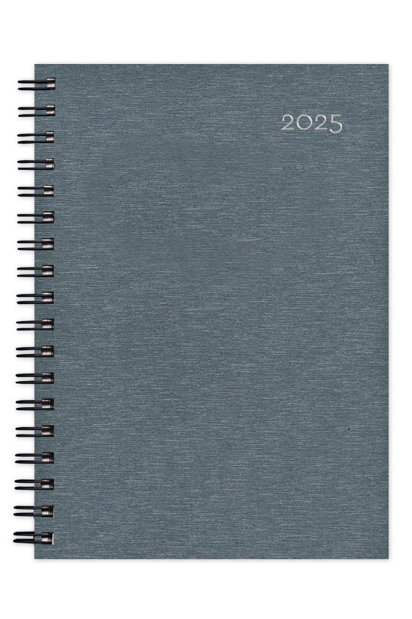 Adbook - Ημερήσιο Ημερολόγιο Σπιράλ Very Simple 2025, Black 12x17 HM-1028