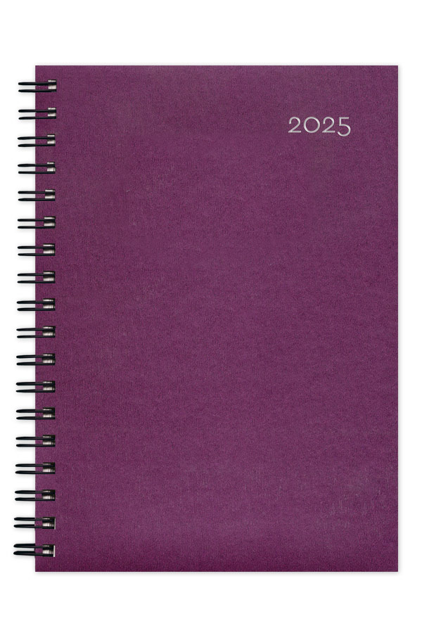 Adbook - Ημερήσιο Ημερολόγιο Σπιράλ Very Simple 2025, Rubin 12x17 HM-1028