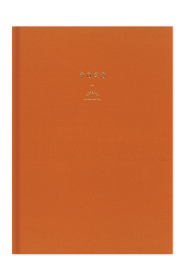 Adbook - Ημερήσιο Ημερολόγιο Vie 2025, Dark Orange 17x25 HM-1203-449