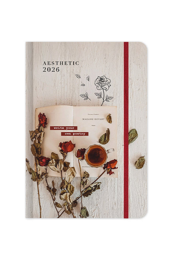 Adbook - Ημερήσιο Ημερολόγιο Aesthetic 2026, Write Your Own Poetry 9x13 HM-3426A