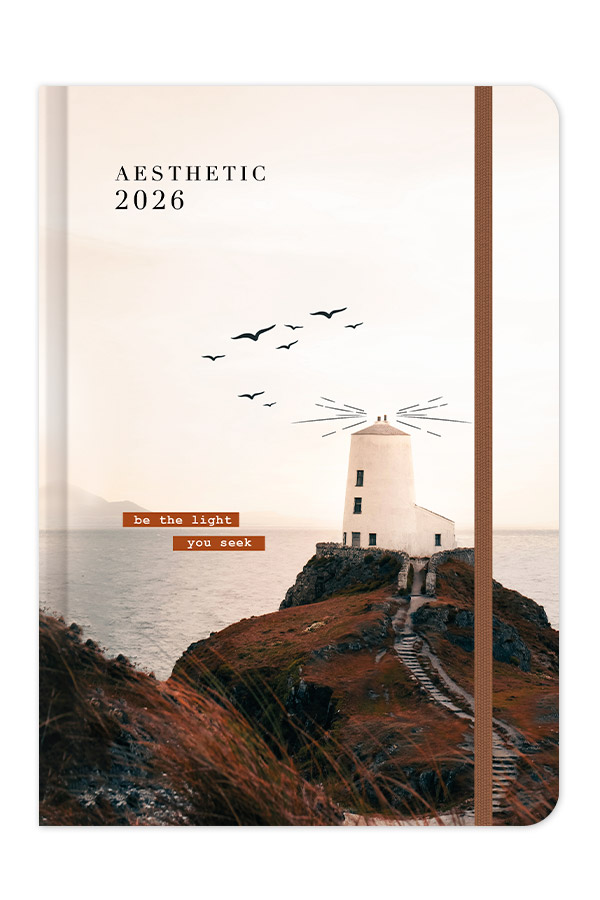 Adbook - Ημερήσιο Ημερολόγιο Aesthetic 2026, Be The Light You Seek 12x17 HM-3425D