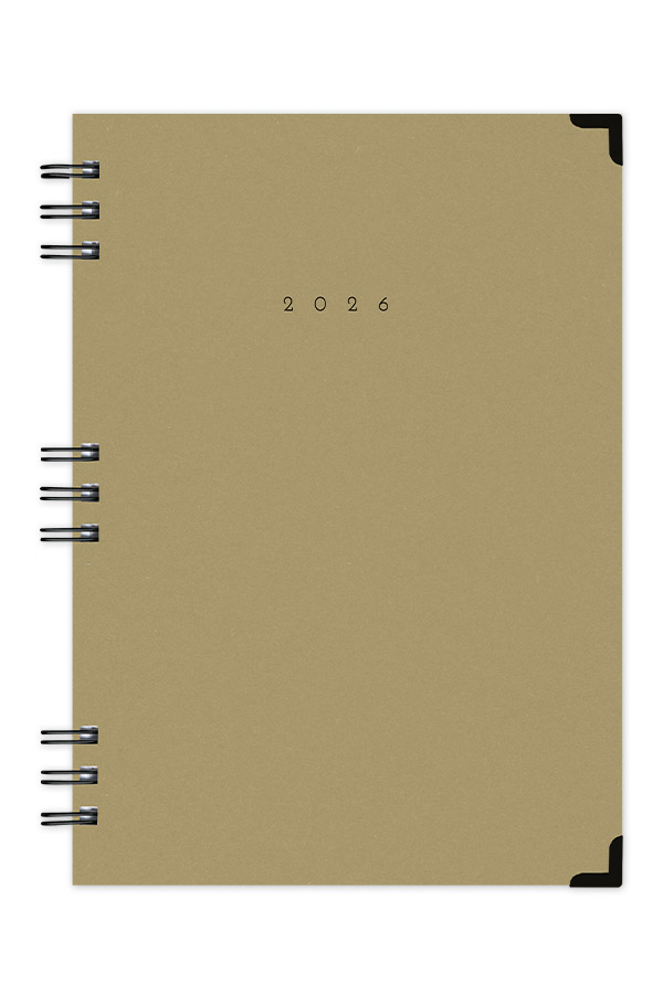 Adbook - Ημερήσιο Ημερολόγιο Spiral Cotton 2026, Kraft 14x21 HM-3124-421 Adbook - Ημερήσιο Ημερολόγιο Spiral Cotton 2026, Kraft 14x21 HM-3124-421