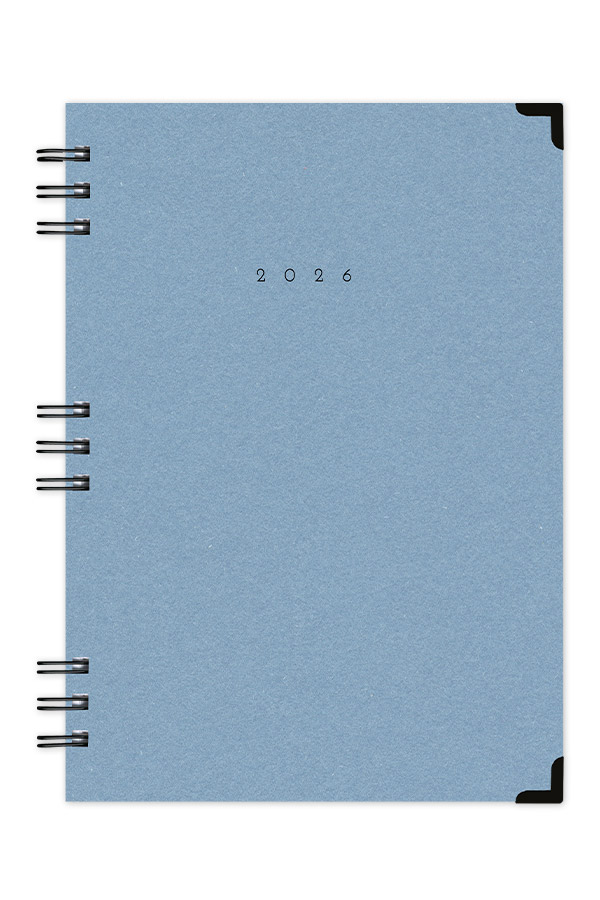 Adbook - Ημερήσιο Ημερολόγιο Spiral Cotton 2026, Light Blue 14x21 HM-3124-27 Adbook - Ημερήσιο Ημερολόγιο Spiral Cotton 2026, Light Blue 14x21 HM-3124-27