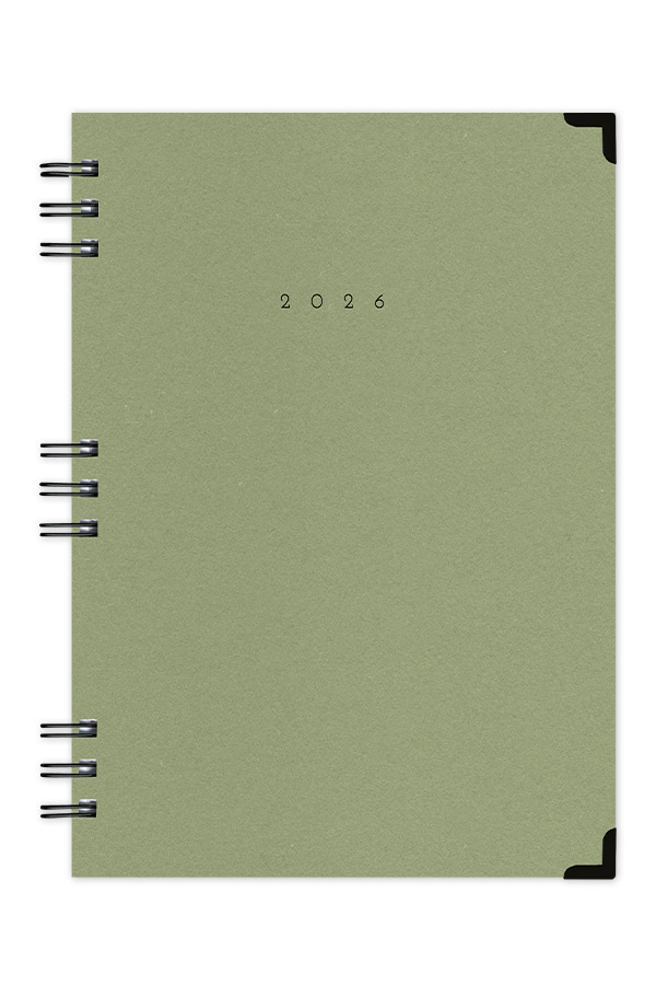 Adbook - Ημερήσιο Ημερολόγιο Spiral Cotton 2026, Olive 14x21 HM-3124-38 Adbook - Ημερήσιο Ημερολόγιο Spiral Cotton 2026, Olive 14x21 HM-3124-38