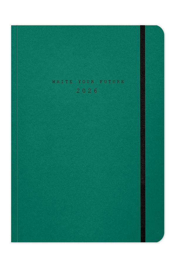 Adbook - Ημερήσιο Ημερολόγιο Eco Elastic 2026, Mint 17x25 HM-3213-31