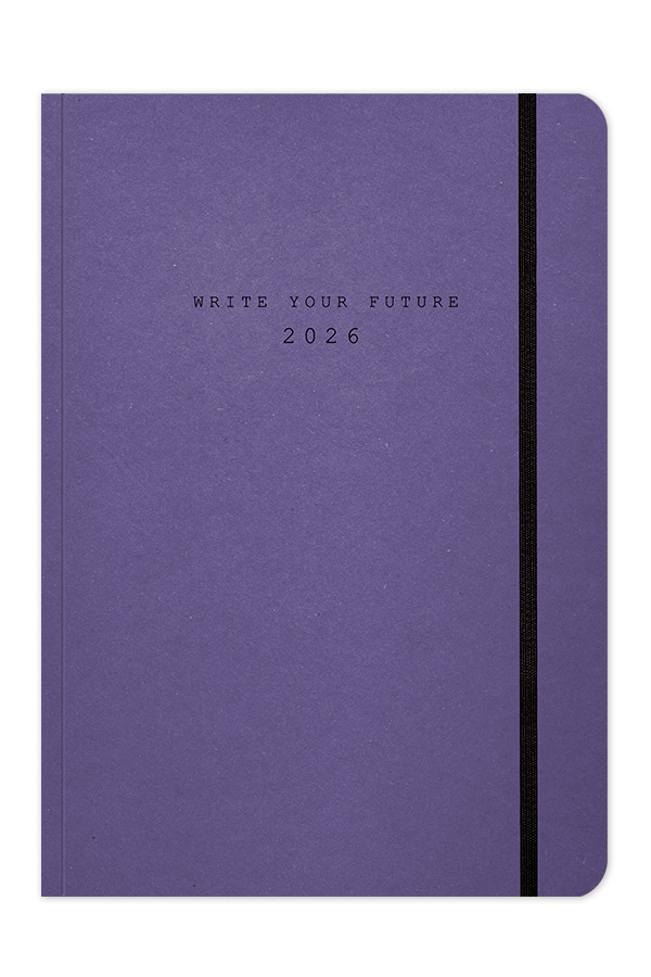 Adbook - Ημερήσιο Ημερολόγιο Eco Elastic 2026, Violet 17x25 HM-3213-65