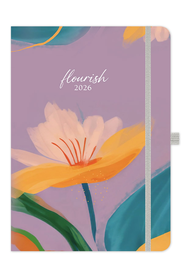Adbook - Ημερήσιο Ημερολόγιο Free Dream 2026, Flourish 17x25 HM-2503A