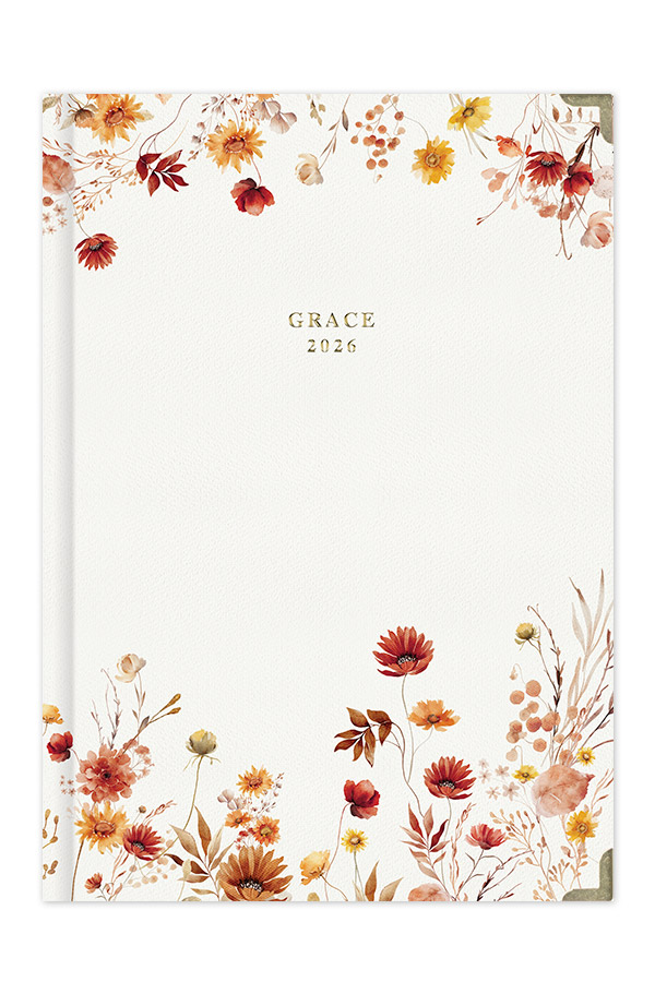 Adbook - Ημερήσιο Ημερολόγιο Grace 2026, Wild Flowers 12x17 HM-3515D