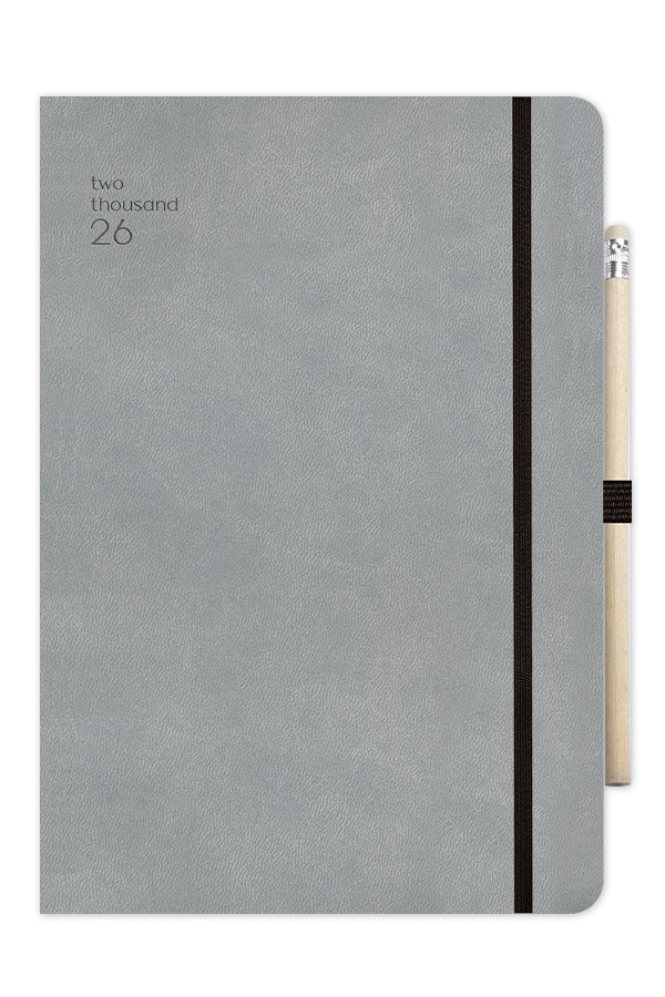 Adbook - Ημερήσιο Ημερολόγιο Handy 2026, Grey 9x13 HM-9226-12