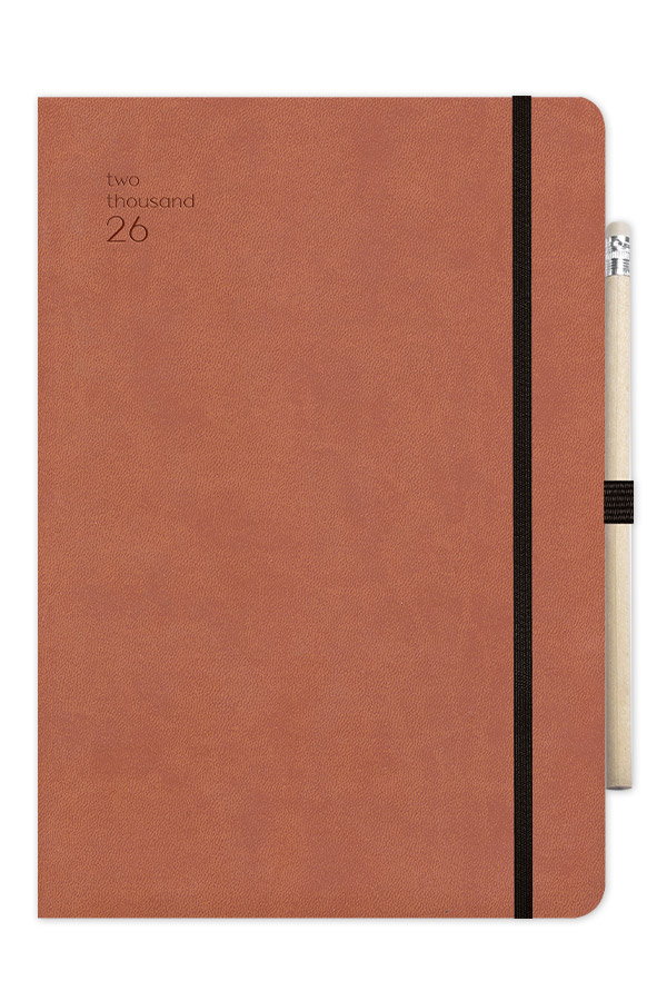 Adbook - Ημερήσιο Ημερολόγιο Handy 2026, Tan 17x25 HM-9223-43