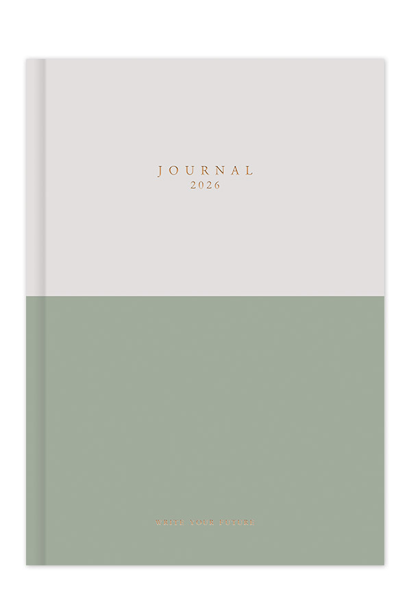 Adbook - Ημερήσιο Ημερολόγιο Journal 2026, Sage Leaf 17x25 HM-2433-39