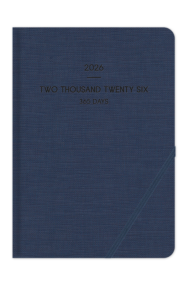 Adbook - Ημερήσιο Ημερολόγιο Lieve 2026, Blue Navy 17x25 HM-9503-20