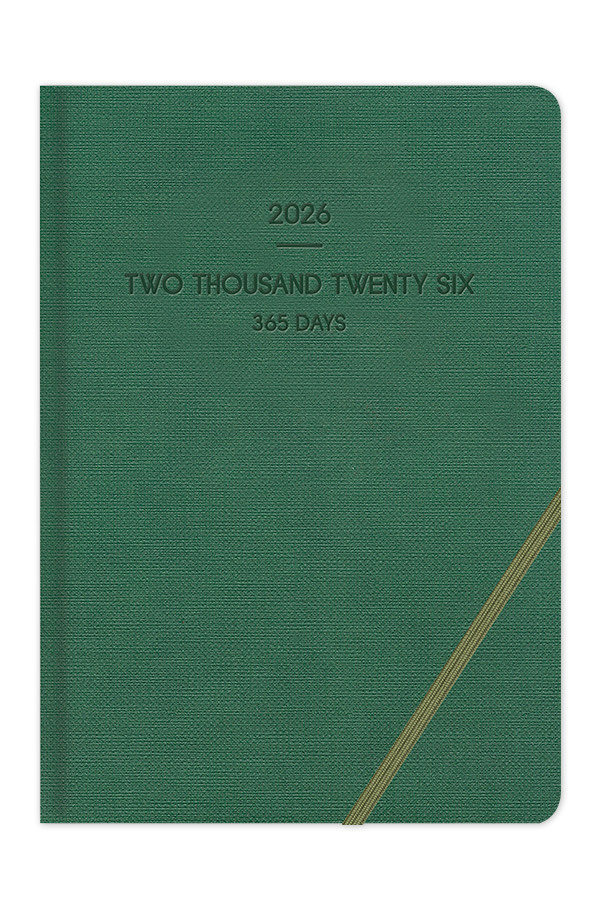 Adbook - Ημερήσιο Ημερολόγιο Lieve 2026, Green 14x21 HM-9504-32