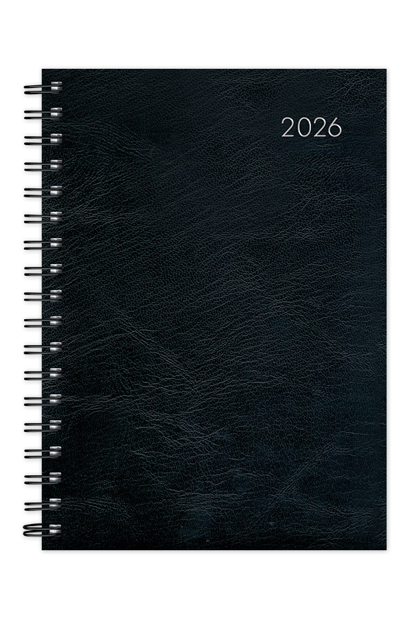 Adbook - Ημερήσιο Ημερολόγιο Spiral Very Simple 2026, Black 17x25 HM-1026-19 Adbook - Ημερήσιο Ημερολόγιο Spiral Very Simple 2026, Black 17x25 HM-1026-19