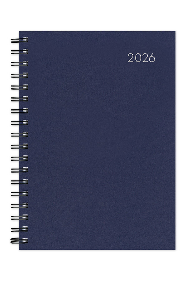 Adbook - Ημερήσιο Ημερολόγιο Spiral Very Simple 2026, Blue Navy 14x21 HM-1027-20 Adbook - Ημερήσιο Ημερολόγιο Spiral Very Simple 2026, Blue Navy 14x21 HM-1027-20