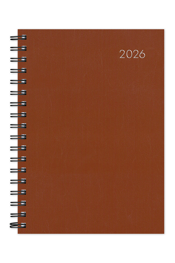 Adbook - Ημερήσιο Ημερολόγιο Spiral Very Simple 2026, Tan 14x21 HM-1027-43