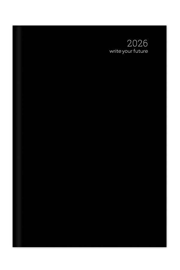 Adbook - Ημερήσιο Ημερολόγιο Simple Velvet Edition 2026, Black 17x25 HM-1013-19