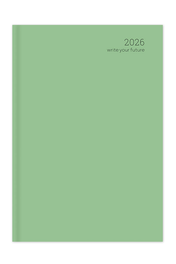 Adbook - Ημερήσιο Ημερολόγιο Simple Velvet Edition 2026, Light Green 17x25 HM-1013-33