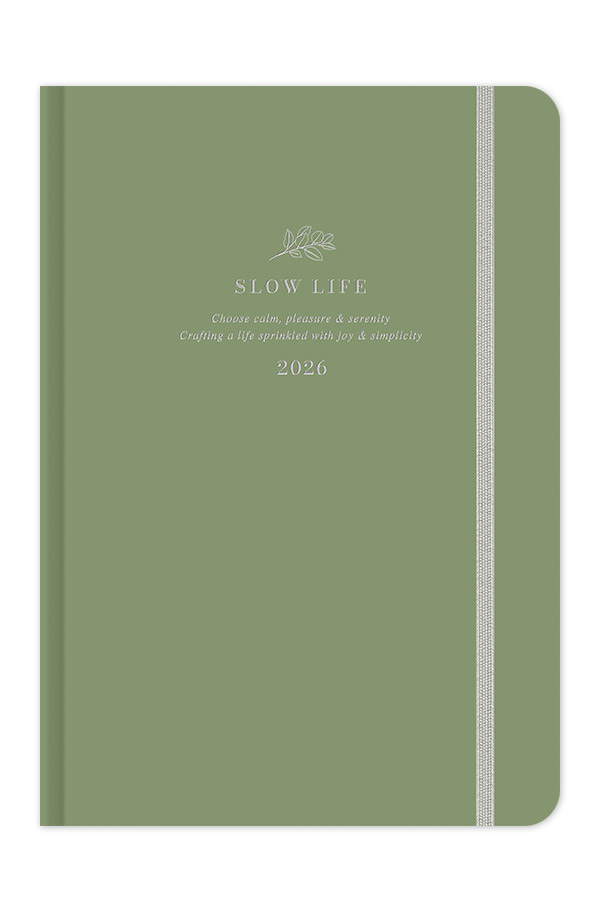 Adbook - Ημερήσιο Ημερολόγιο Slow Life 2026, Light Green 14x21 HM-1234-33
