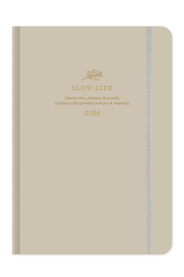 Adbook - Ημερήσιο Ημερολόγιο Slow Life 2026, Vanilla 12x17 HM-1235-401