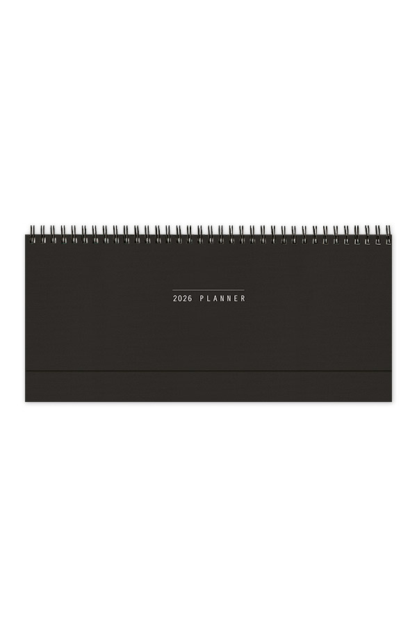 Adbook - Πλάγιο Εβδομαδιαίο Ημερολόγιο Spiral Planner 2026, Black 13.5x30.5 HM-2000-19 Adbook - Πλάγιο Εβδομαδιαίο Ημερολόγιο Spiral Planner 2026, Black 13.5x30.5 HM-2000-19