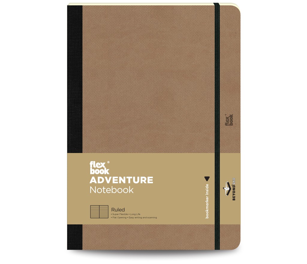 The Writing Fields - Σημειωματάριο Adventure 17x24 Ριγέ, Camel 21.00067