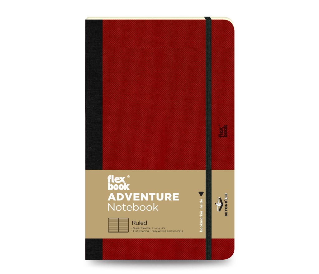The Writing Fields - Σημειωματάριο Adventure 13x21 Ριγέ, Red 21.00080