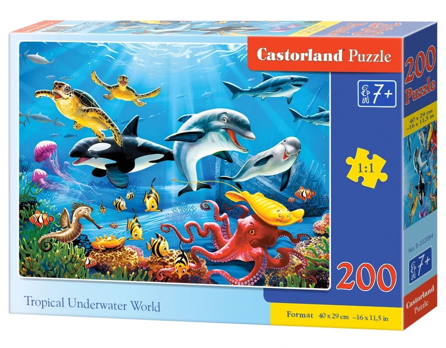 Castorland - Puzzle, Tropical Underwater World 200 Pcs 222094