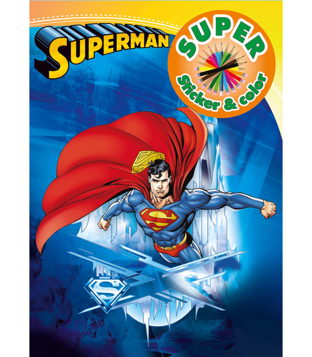Βιβλίο Ζωγραφικής + Αυτοκόλλητα, Superman